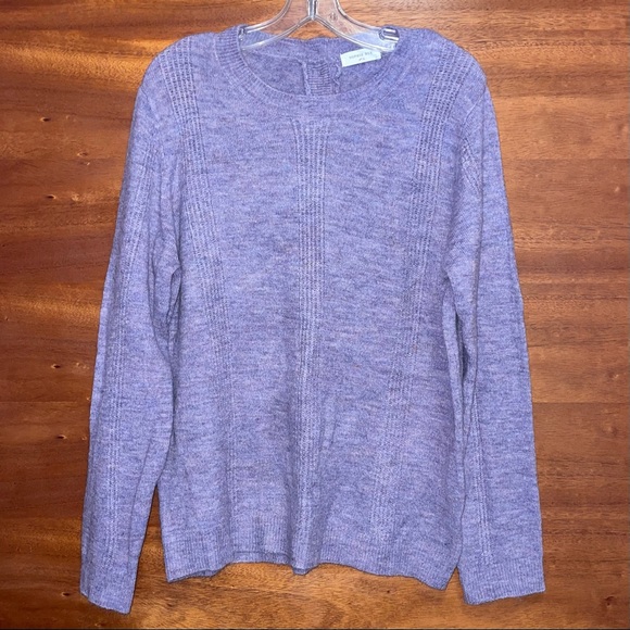 Sophie Rue Light Purple Back Button Pullover Sweater - Picture 4 of 12